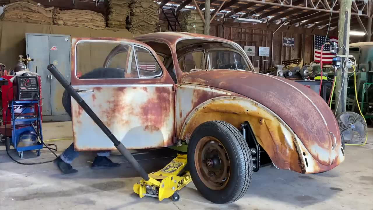 1965 VW Beetle Restoration - Heater Channel Fit & Weld