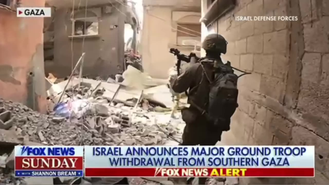 Israel announced major ground troop withdrawal from Southern Gaza