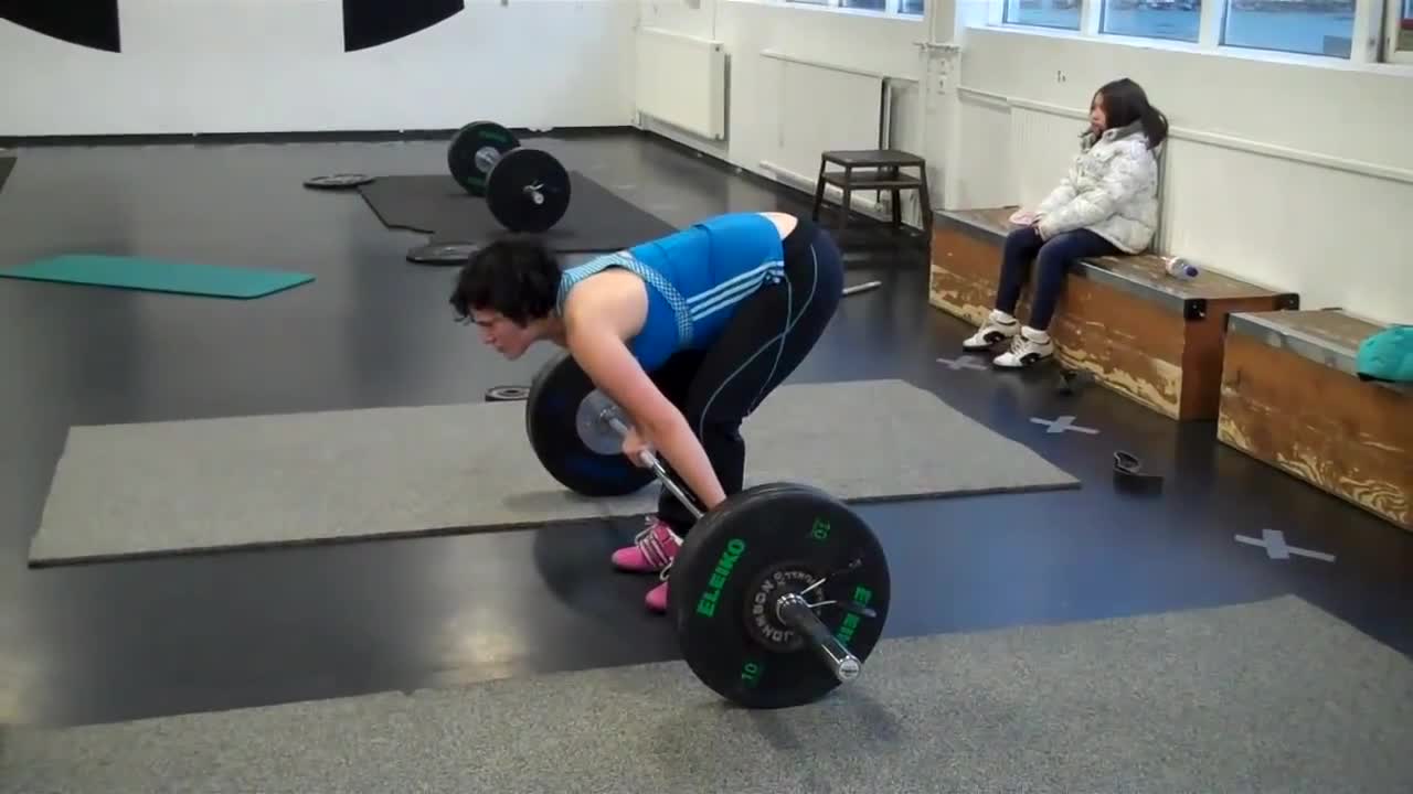 85kg Power clean &jerks in Iceland