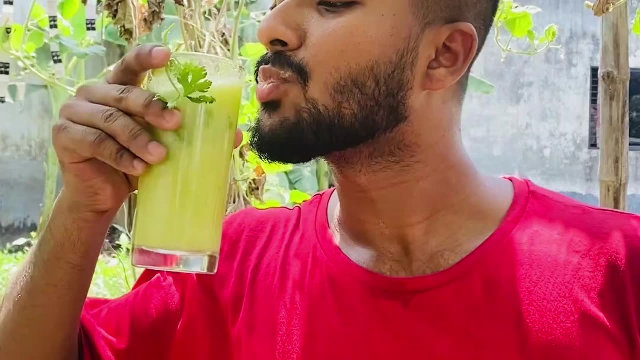 Making Mango juice and drinking in summer #mango #juice #mango juice #summer #making