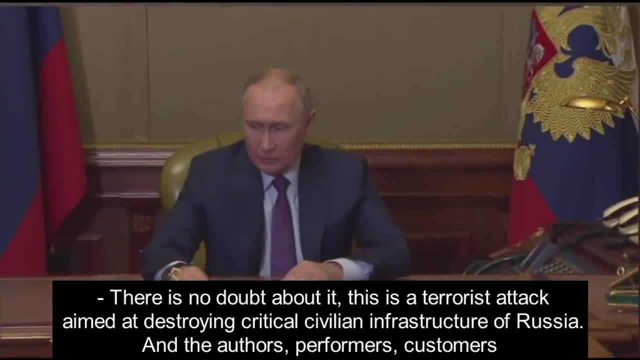 Putin - Ukrainian Special Services blew up the bridge to Crimea 🔥🔥🔥