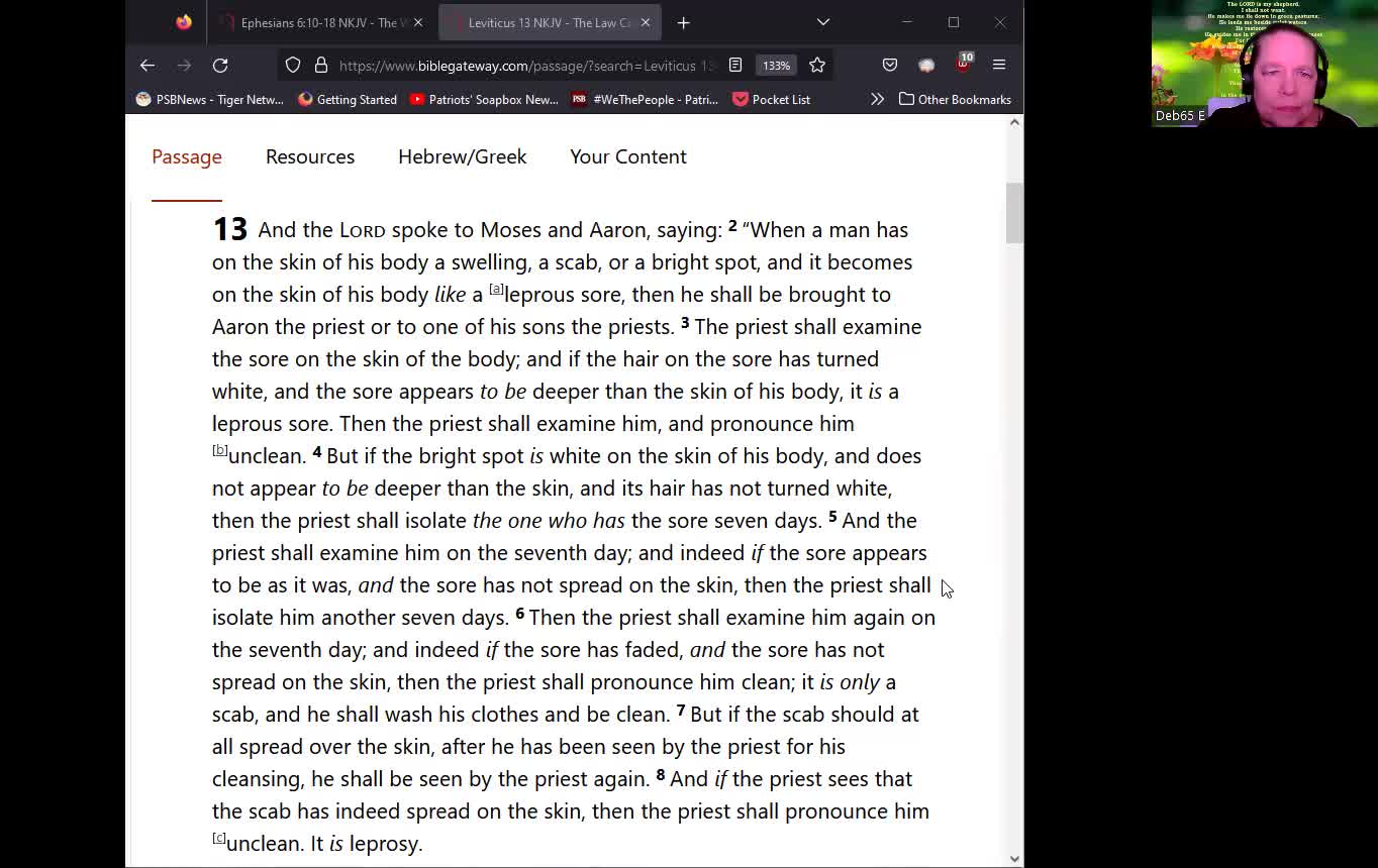 Journey Through The Bible -- Episode 74 -- Law Concerning Leprosy
