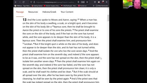 Journey Through The Bible -- Episode 74 -- Law Concerning Leprosy