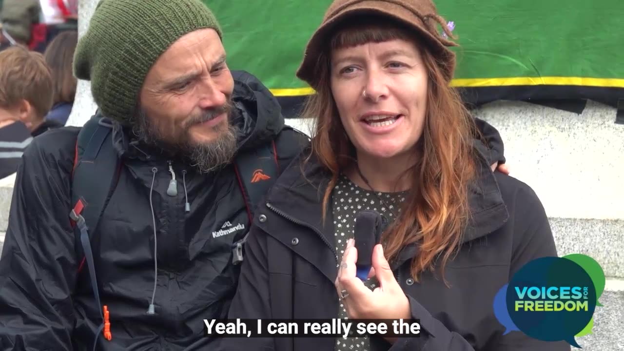 Peaceful Protest in Wellington - David and Crystal talk quality of life