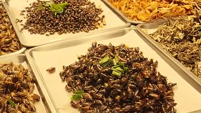 Exotic Crispy Insects | Thai Street Food ❤️