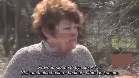 Obyvatelka Mariupolu o ostřelování kostela Azovem