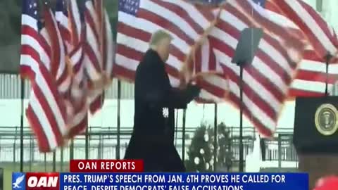 President Trump's speech from Jan. 6 proves he called for peace, despite Dems' LIES Jan. 6TH 2021