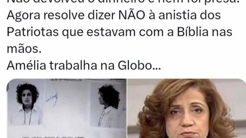 MIRIAM LEITÃO TERRORISTA DE 1964 VULGO "AMÉLIA" COMO VER ELA NÃO USA BATOM MÁS UM 38