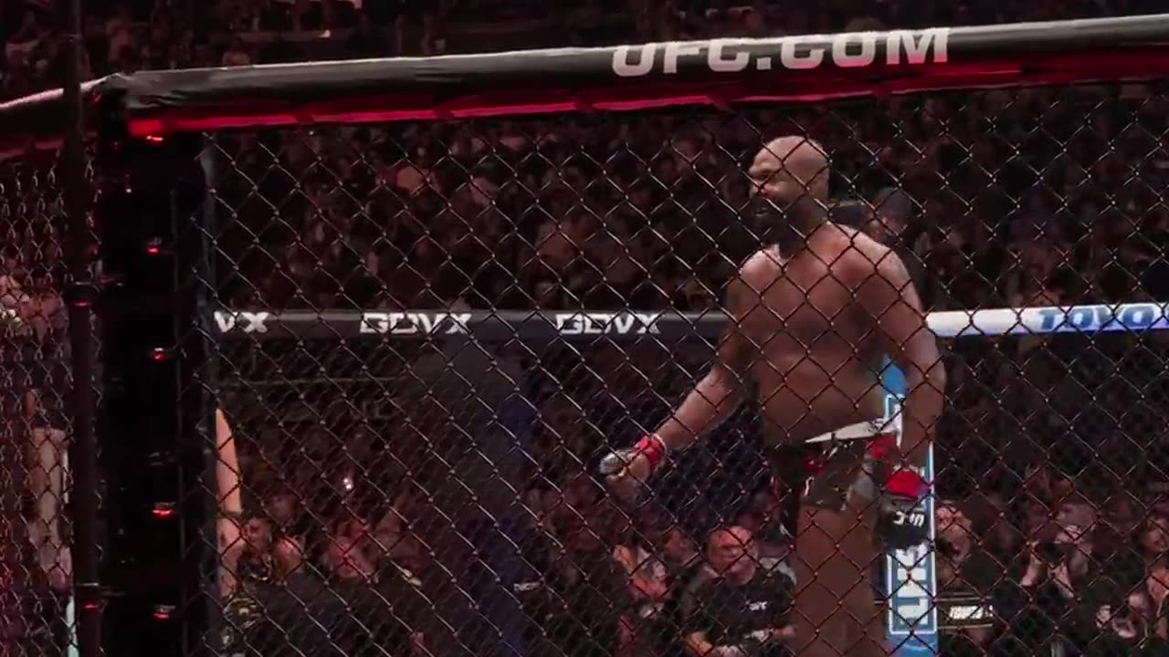 Heavyweight champion Jon Jones does the Trump dance after his win!