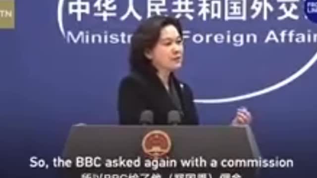 Ms. Hua absolutely destroys the credibility of the BBC in just under 5 minutes.