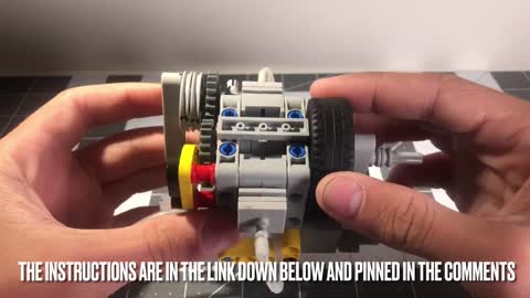 Lego 2 Cylinder Pneumatic Engine (+Free Instructions)