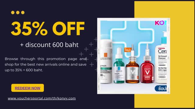 How to get Latest Promo code of Konvy.com Thailand 2022 | ส่วนลด Konvy.com
