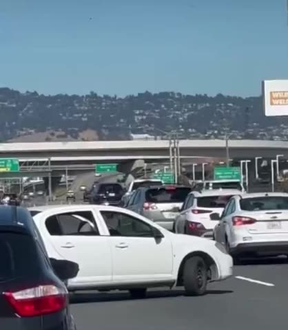 Naked Woman Shoots At Cars In California