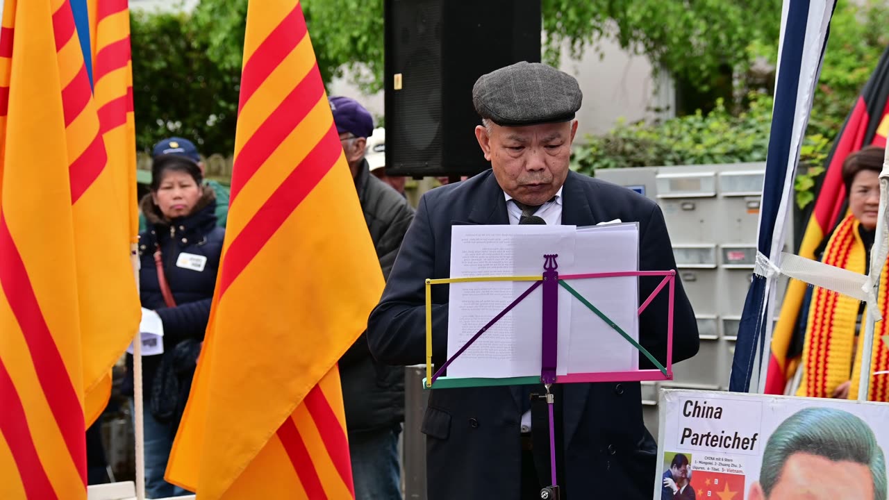 2023 04 29 Biểu tình tại Kennedyallee 49, Rubenstrasse 30, 60596 Frankfurt Am Mein, Ngày Quốc Hận /2