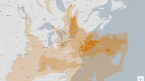 Smoke Build Up Across the U.S. From #CanadaWildfires