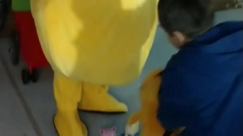 Charmander fireball attack game on Jigglypuff and Togepi with Pikachu at birthday party in Katy Tx