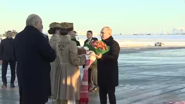 Putin has arrived in Minsk.