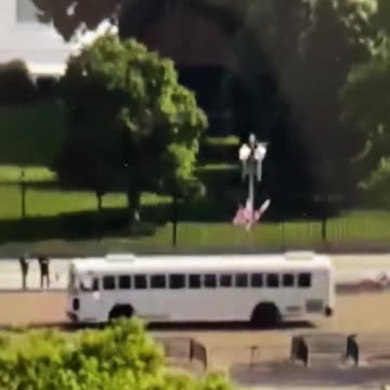 White Hat Military Bus At The White House?