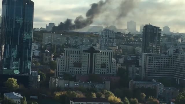 Screams heard in streets of Kyiv as morning missle strikes hit Ukraine's capital