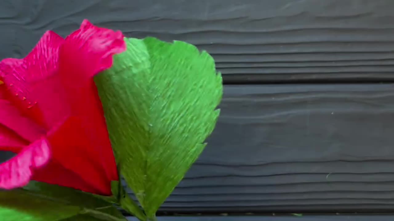 Handmade paper flower art