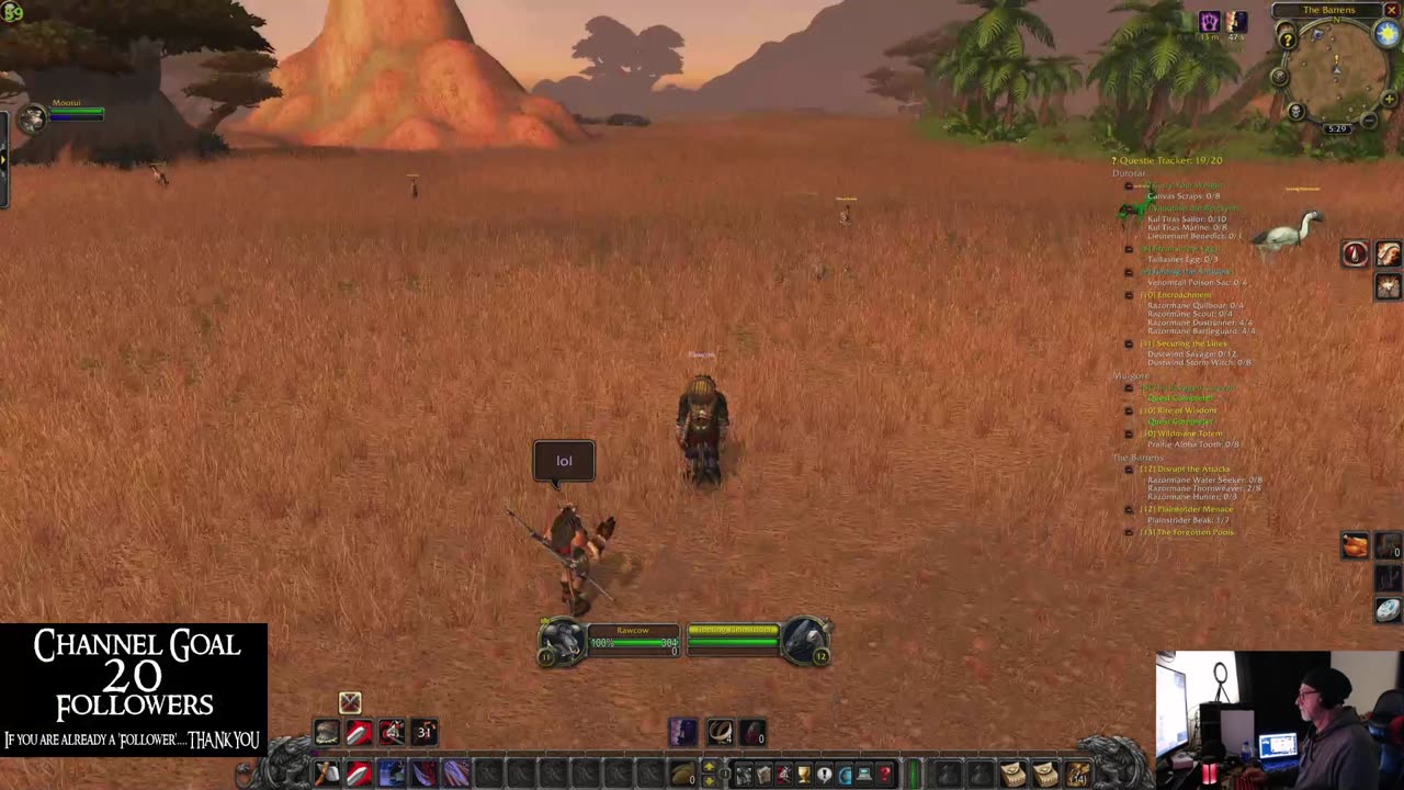 Playing World Of Warcraft Classic US: Pagle