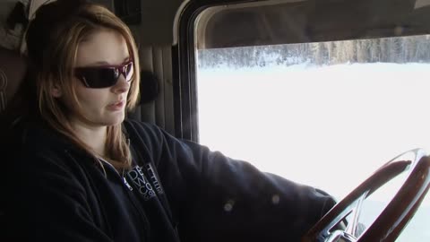 Ice Road Truckers: Lisa Almost Falls Through the Ice (S9, E4) | History