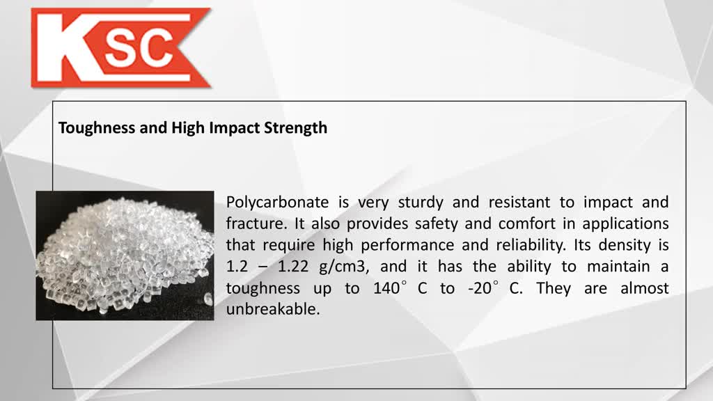 Properties of Good Quality Polycarbonates