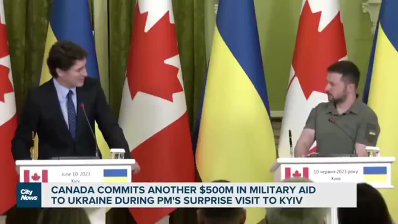 Trudeau commits to $500M in aid to Ukraine while Canadians suffer