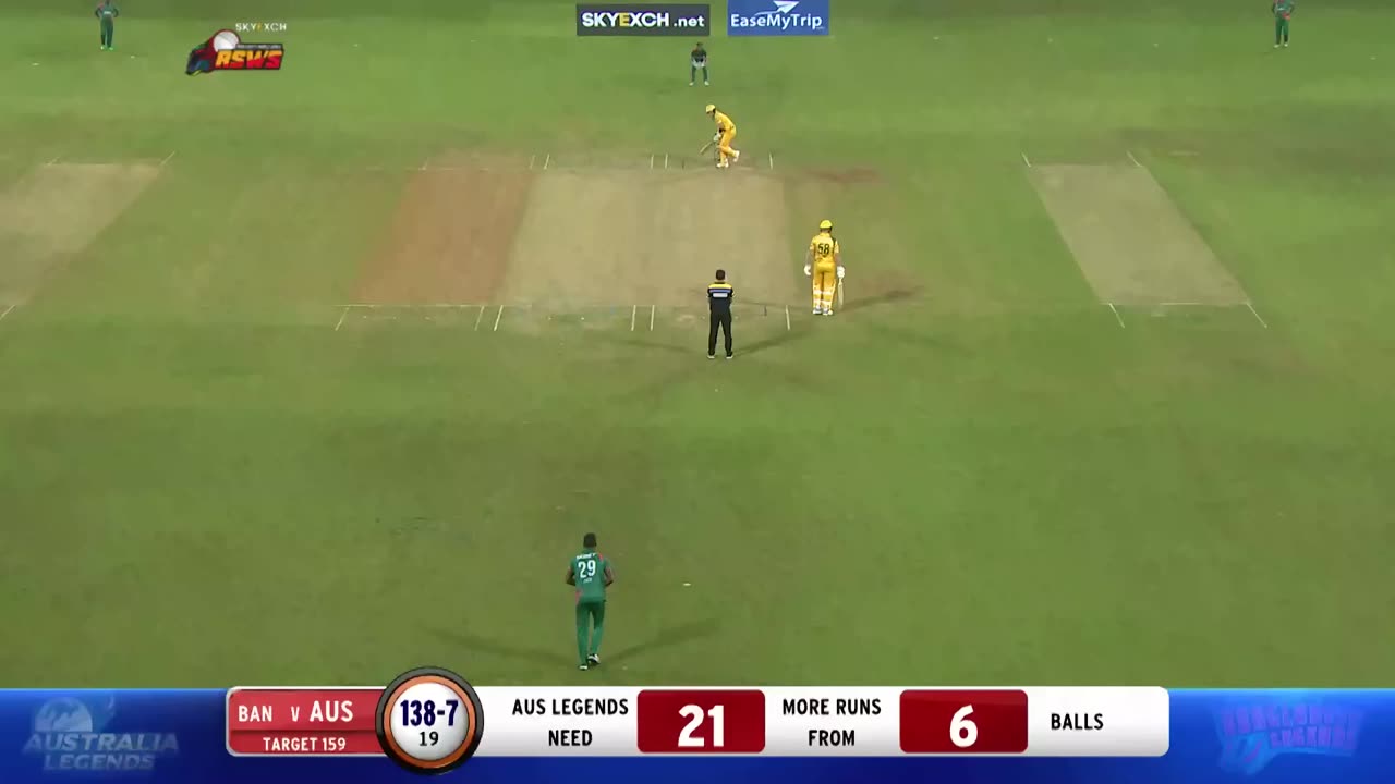 Ban vs Aus Dramatic Last over highlights | Legends league 2018