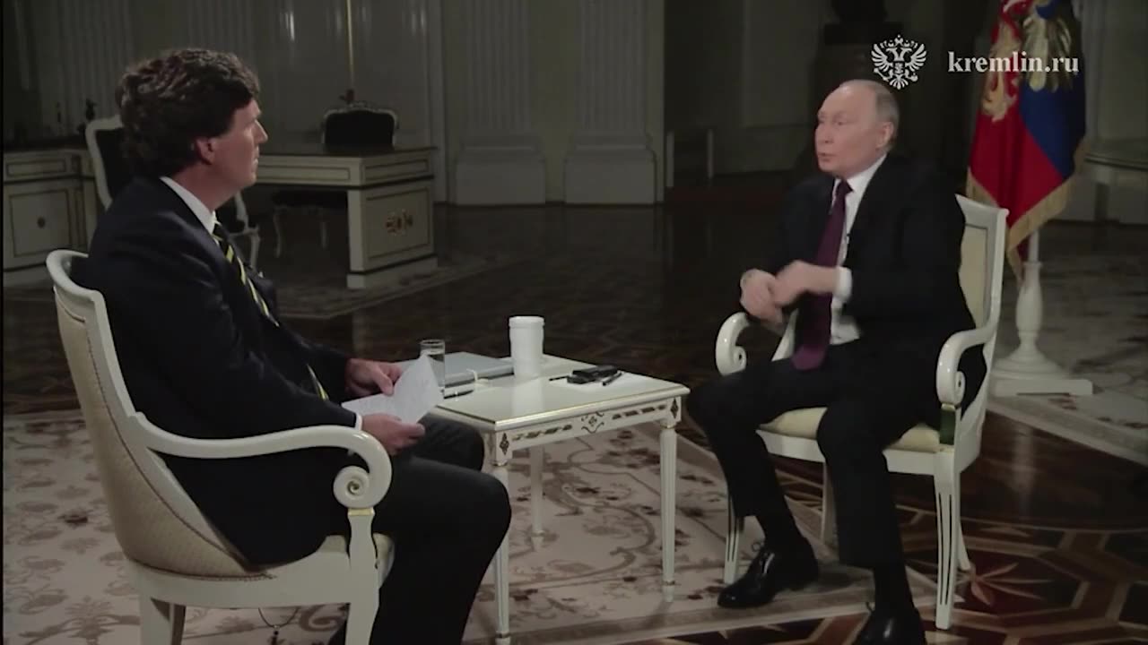 Tucker Carlson's interview with Vladimir Putin today