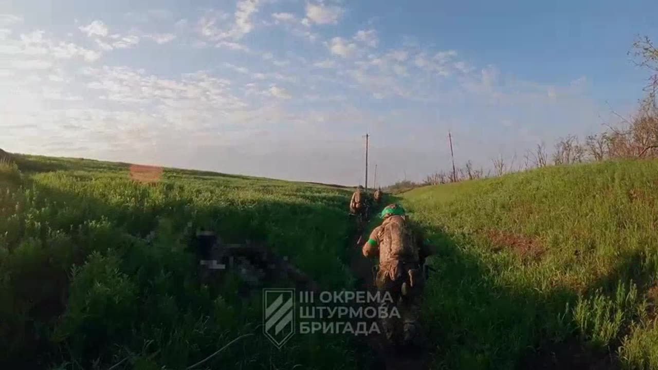 Ukrainians Storming Russian Trenches