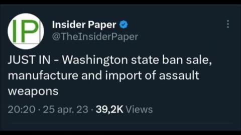 IP - Assault Weapons Ban, Washington State