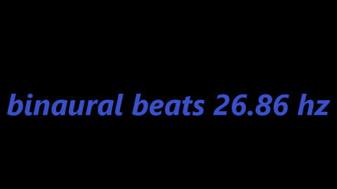 binaural beats 26.86 hz