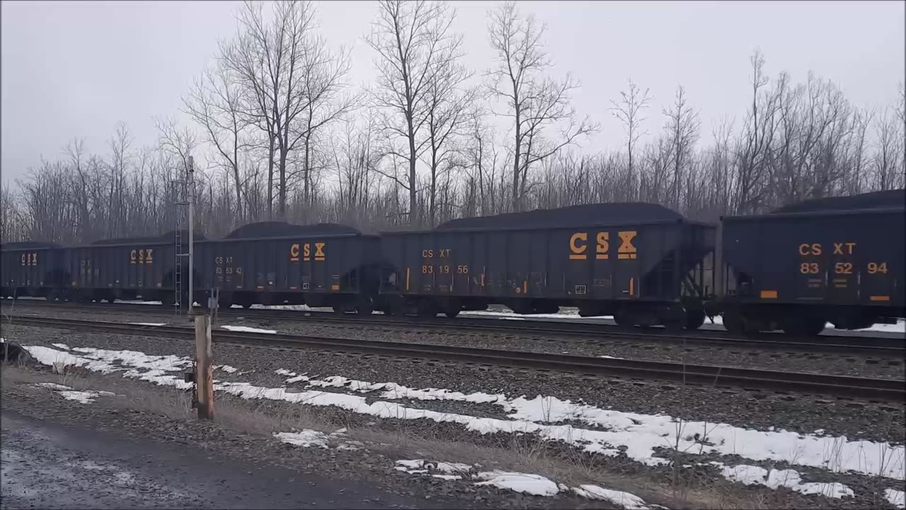 CSX Coal Train East Bound In Kirkville NY