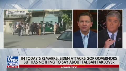 Ron Desantis tells Biden to stop burning Afghanistan and the border