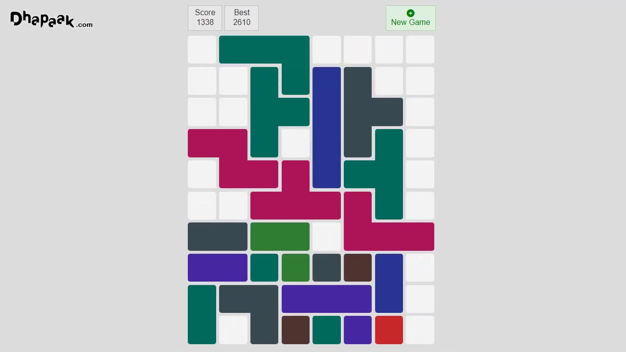 2048 TETRIS Puzzle Game - Play on Dhapaak.com