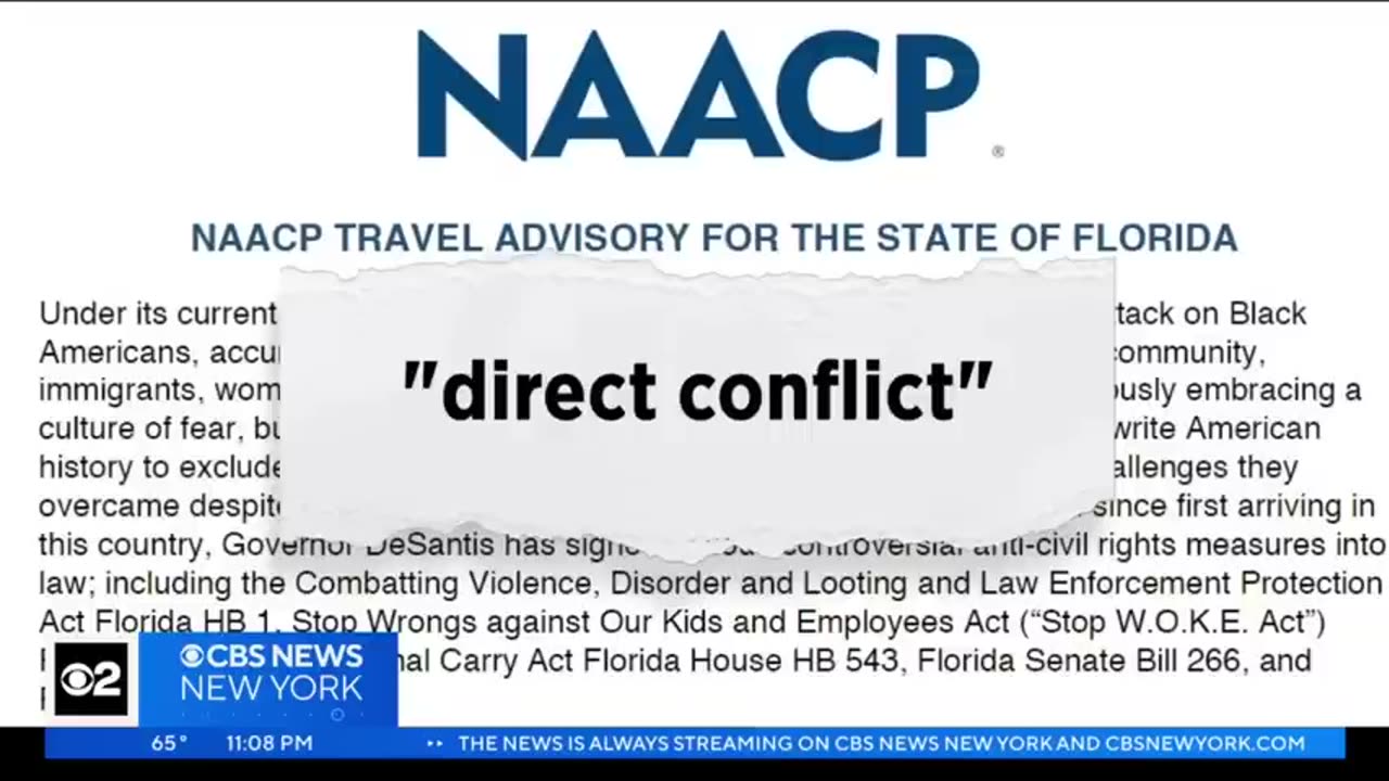 📢NAACP Now Offers *Travels Advisory* you can't make this up...