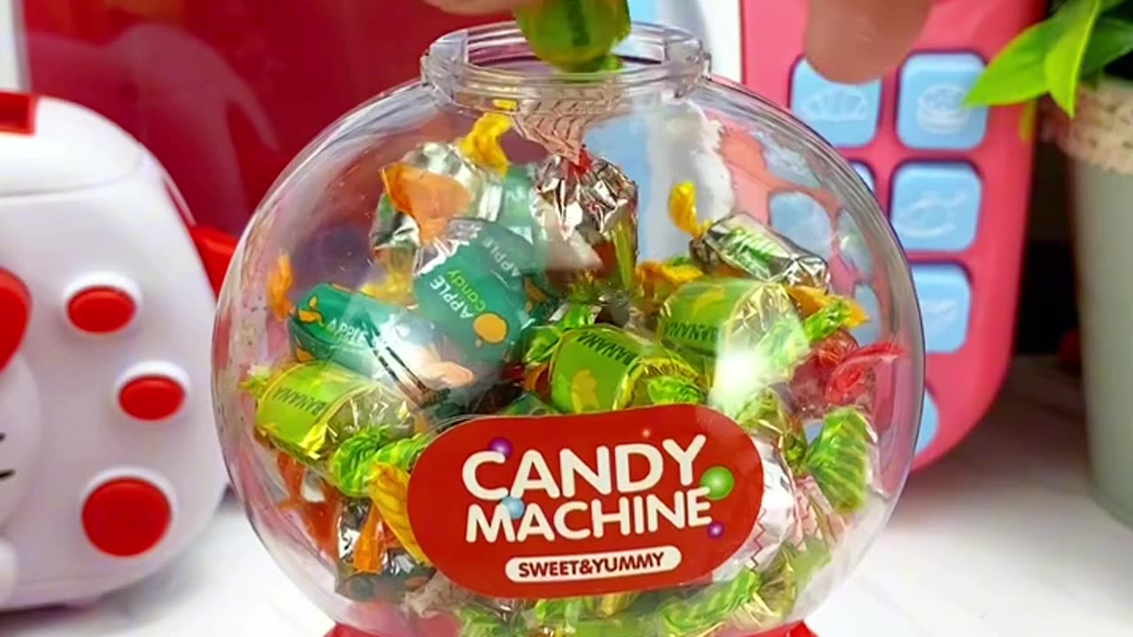 ASMR Satisfying Candy Machine Color Mixing Very Yummy Candy video #candy (1)