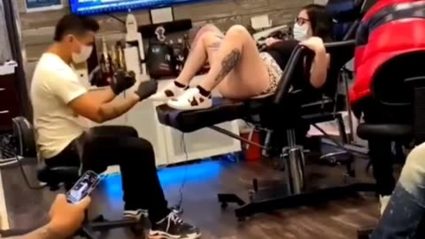 Funny tattoo moment