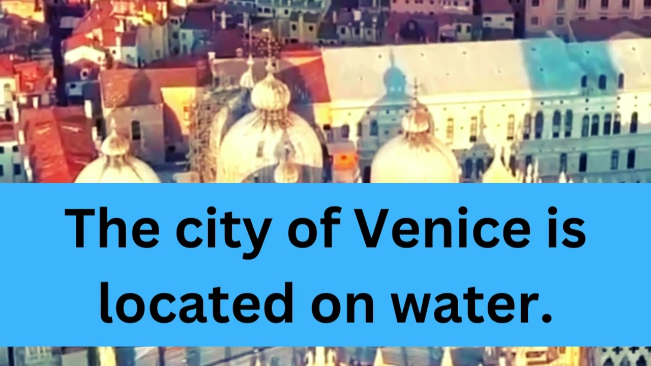 The city of Venice is located on water.😮😆