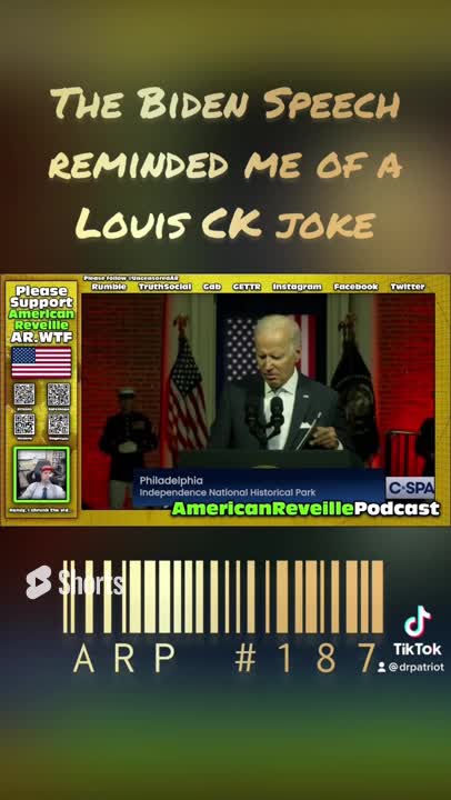 😆 The creepy #bidenspeech reminded me of a #LouisCK joke! #commentary #reaction #shorts