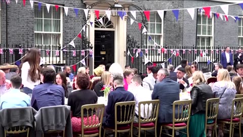 Jill Biden attends Downing Street coronation party