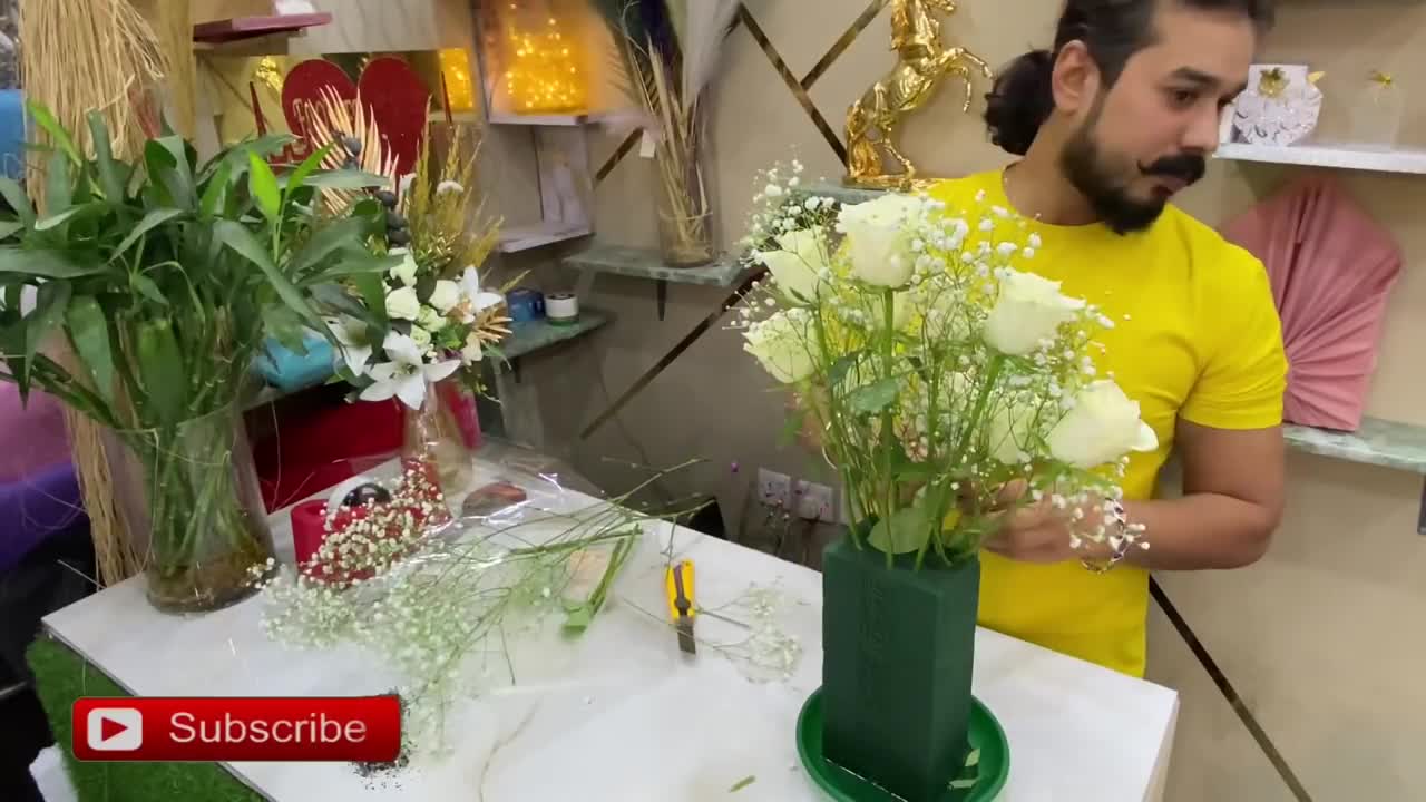 roses arrange flowers Bouquet. || flower wrapping techniques || Flower Bouquet arrangement