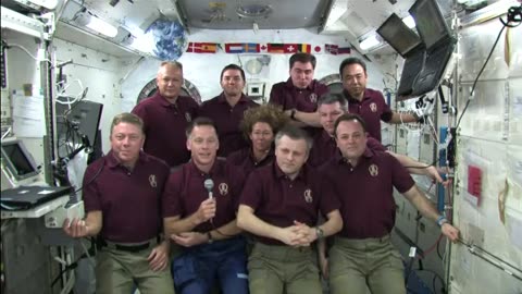 STS-135 and Expedition 28 Joint Crew News Conference