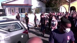 Brazil's president attends mother's funeral