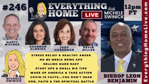 246: BISHOP LEON BENJAMIN | Stress Relief, No BS Media App, Sales Tips, Startups, Wake Up America, Covid19 Facts, God, Faith & The Ultimate Spiritual Battle