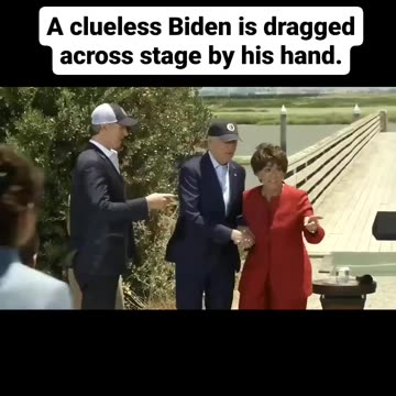FACEPALM: A Clueless Biden is Dragged Across the stage by a Congresswoman