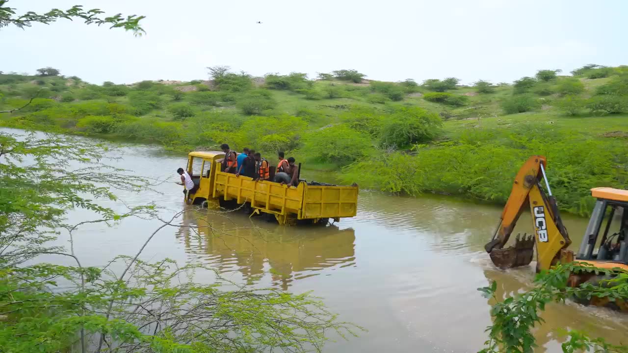 Driving Truck underwater first time