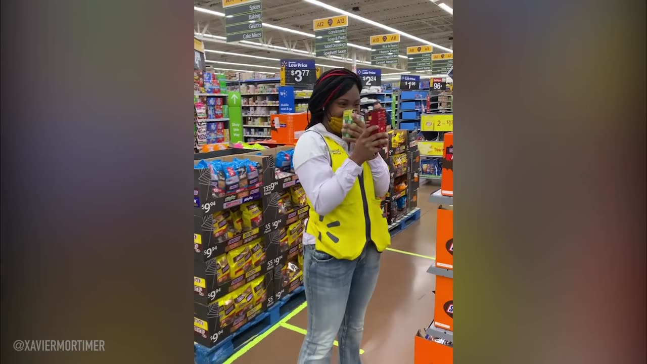 He FLOATS through the store.. employees FREAK OUT