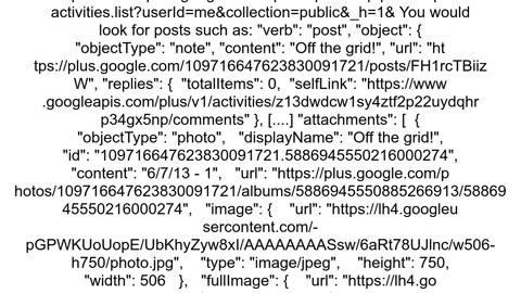 Google API to get all the photos